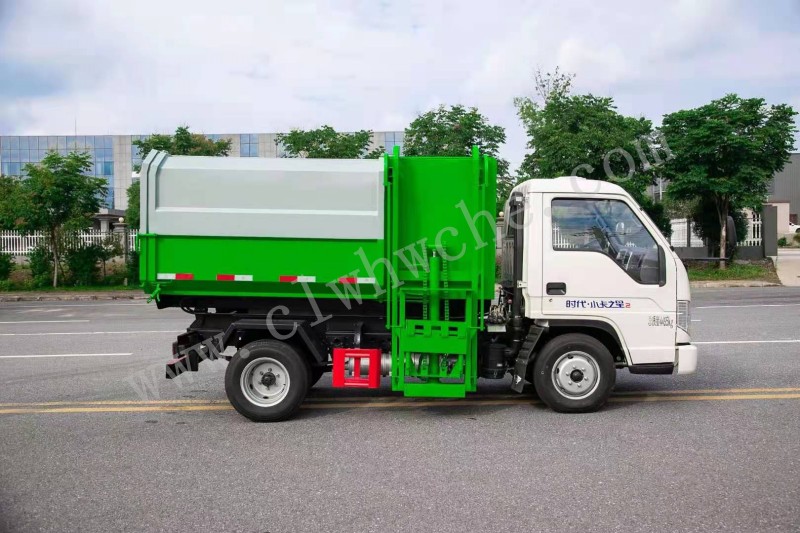 5方掛桶垃圾車價格 福田5方掛桶垃圾車廠家 福田掛桶垃圾車報價