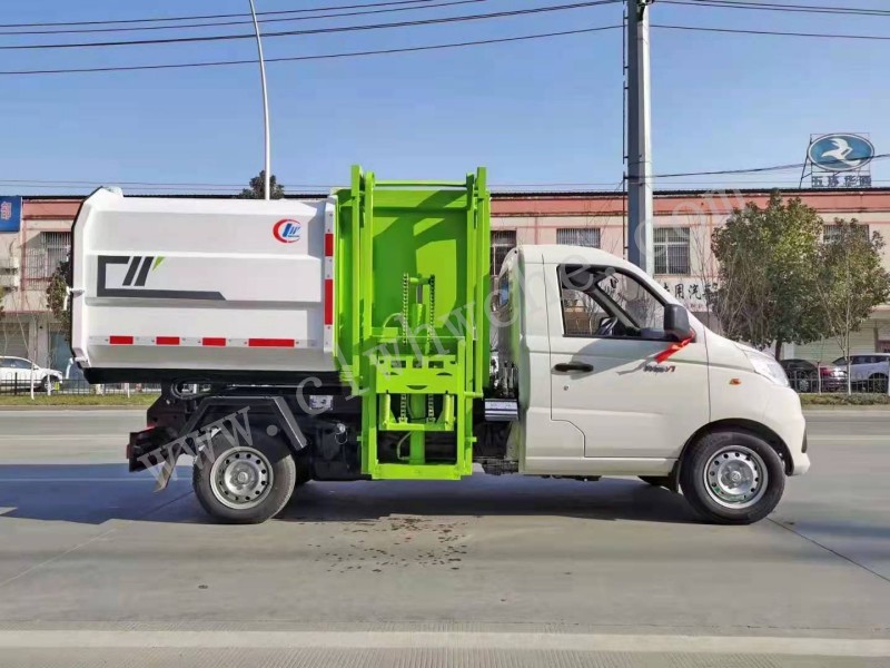 4方掛桶垃圾車價格 福田祥菱4方掛桶垃圾車廠家 福田掛桶垃圾車報價