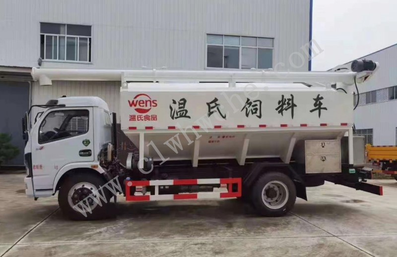 東風福瑞卡12方散裝飼料運輸車   國六豬飼料運輸車價格  廠家報價