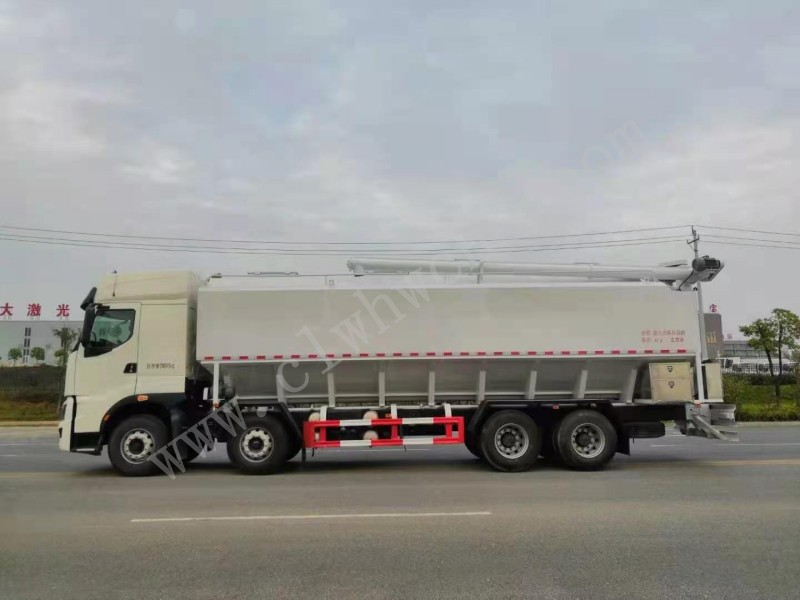 柳汽前四后八40方散裝飼料運輸車  價格  報價 廠家