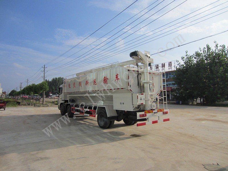 東風(fēng)天錦前四后四30方散裝飼料運(yùn)輸車
