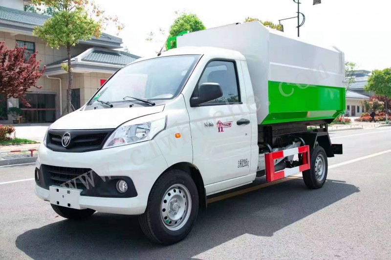 4方掛桶垃圾車價格 東風途逸4方掛桶垃圾車廠家 汽油后雙輪掛桶垃圾車報價