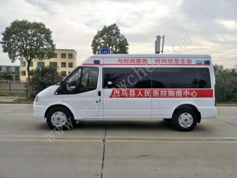 福特V348長(zhǎng)軸中頂監(jiān)護(hù)型救護(hù)車(chē)（客運(yùn)版）