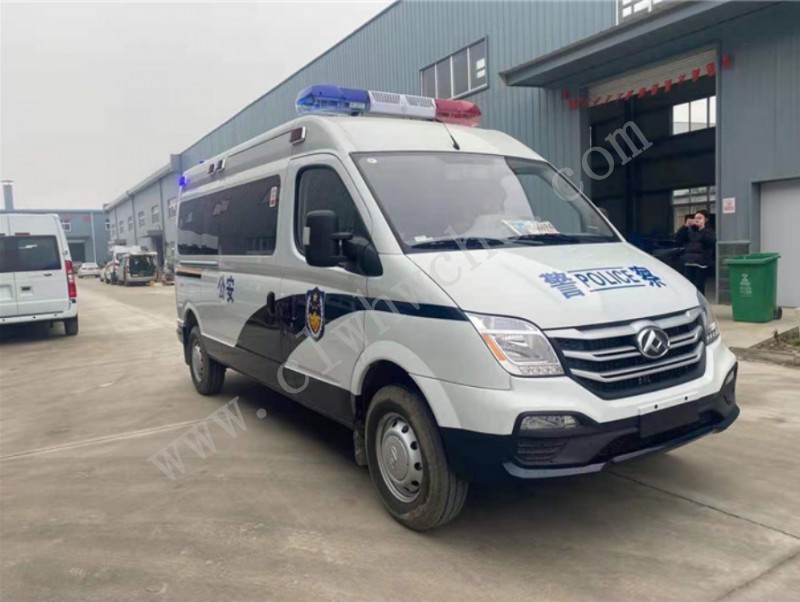 上汽大通V80長軸中頂12座公安囚車
