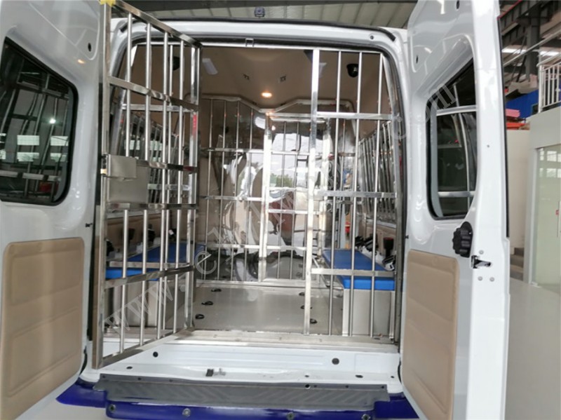 上汽大通V80長軸中頂12座公安囚車