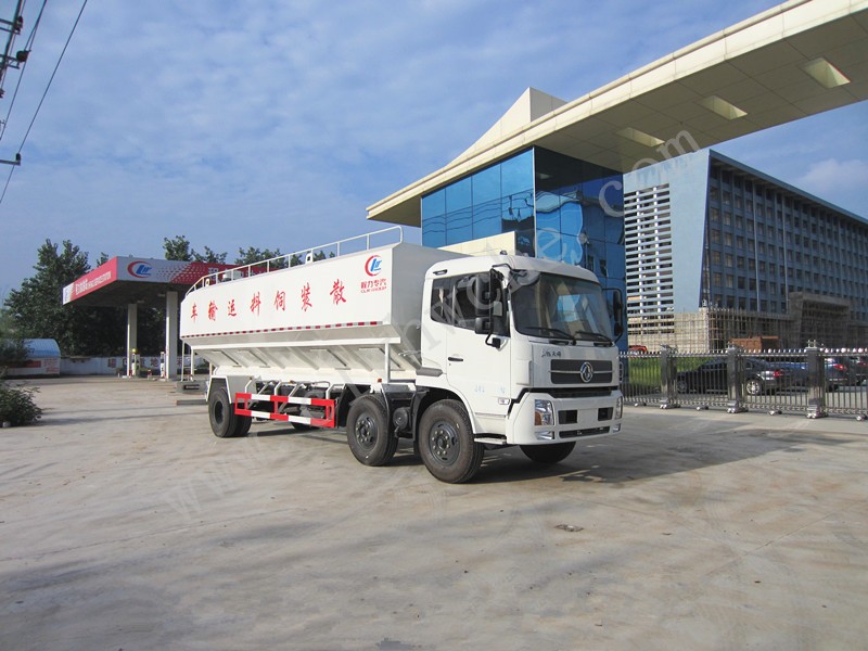 東風(fēng)天錦前四后四30方散裝飼料運(yùn)輸車