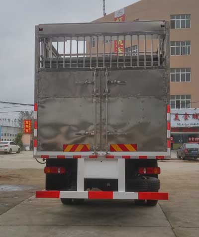東風(fēng)天錦不銹鋼倉欄運(yùn)豬車 程力威牌CLW5160CCQD5型畜禽運(yùn)輸車
